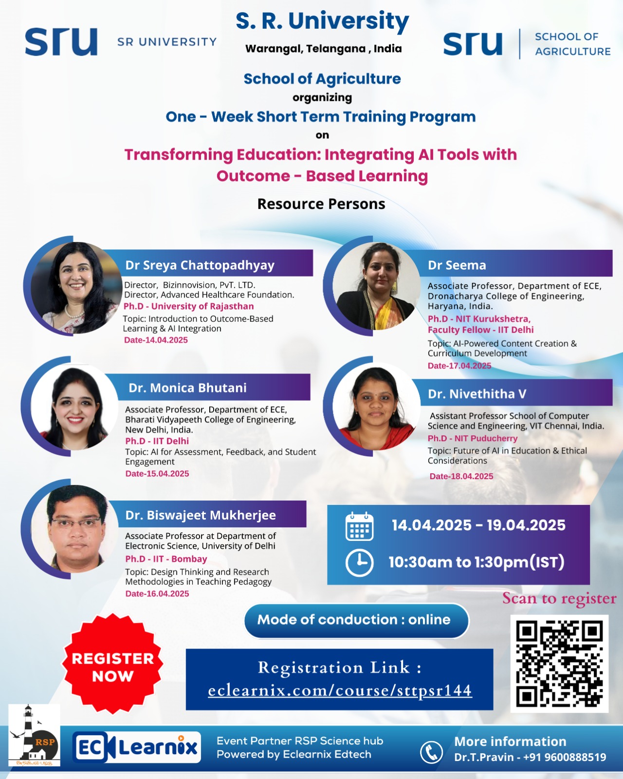 1 week STTP On Transforming Education: Integrating AI Tools with Outcome - Based Learning 2025